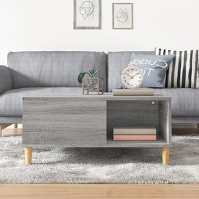 vidaXL Τραπεζάκι Σαλονιού Γκρι Sonoma 80x80x36,5εκ. Επεξεργασμένο Ξύλο