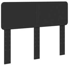 vidaXL Κεφαλάρι με κεφαλάρι Μαύρη Οξυά 135 cm Επεξεργασμένο ξύλο