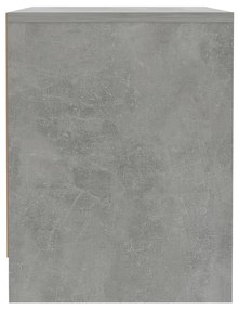 vidaXL Κομοδίνο Γκρι Σκυροδέματος 45x34x44,5 εκ. από Επεξεργ. Ξύλο