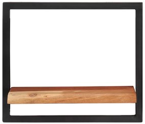 vidaXL Ράφια Τοίχου 2 Τεμ. 40x24x35 εκ. Μασίφ Ξύλο Ακακίας &amp; Ατσάλι