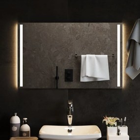 Καθρέφτης Μπάνιου με LED 80x50 εκ. - Διαφανές