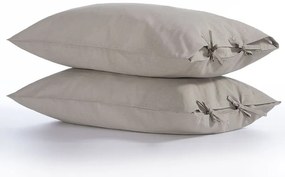 Σετ Μαξιλαροθήκες Cotton-Linen Beige 2x(52x72) - Nef-Nef Homeware