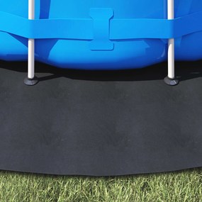 vidaXL Εδαφοκάλυψη Πισίνας Ø 396 cm (2 mm) Γύρος Μη Υφαμένο Ύφασμα