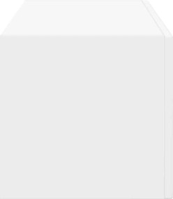 vidaXL Ντουλάπι Τηλεόρασης Τοίχου 98 x 31 x 29,5 εκ Λευκό
