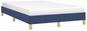 vidaXL Πλαίσιο κρεβατιού χωρίς στρώμα μπλε 120x200cm ύφασμα