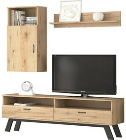 Savvidis Furniture Σύνθετο Σαλονιού Μοριοσανίδα 150x44.5x52cm N32 Μελί BEST-8080118