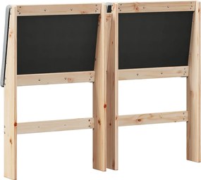 vidaXL Ταπετσαρισμένο κεφαλάρι Ανοιχτό γκρι 135 cm