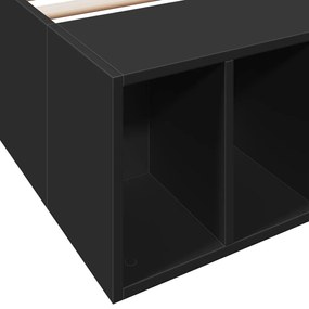 vidaXL Πλαίσιο Κρεβατιού Μαύρο 75 x 190 εκ. από Επεξεργασμένο Ξύλο