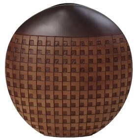 Βάζο Ανάγλυφο Polyresin Καφέ ESPIEL 26x10x28εκ. FIK376