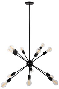 ΦΩΤΙΣΤΙΚΟ ΟΡΟΦΗΣ ΚΡΕΜΑΣΤΟ ΠΟΛΥΦΩΤΟ HM4173 ΜΕΤΑΛΛΟ ΜΑΥΡΟ Φ85x115Υεκ.