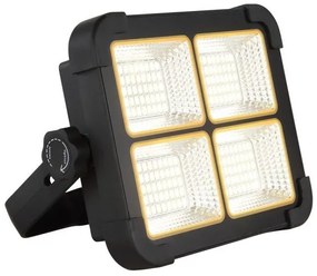Ηλιακός Προβολέας LED 15W 3V 1000Lm Μαύρο Dimmable USB ΙΡ44 36488-15 Globo Lighting-36488-15-Μαύρο 36488-15