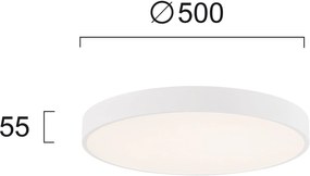 Πλαφονιέρα Viokef Madison-Διάμετρος: 50 εκ.-Λευκό