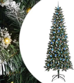 vidaXL Τεχνητό Χριστουγεννιάτικο Δέντρο με 300 LED Πράσινο 240 cm