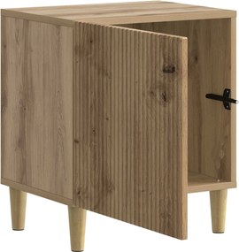vidaXL Κομοδίνο 2 τεμ. Artisan Δρυς 43 x 34,5 x 50 εκ