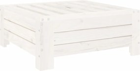 vidaXL Κάλυμμα Βάσης Ομπρέλας Λευκό από Μασίφ Ξύλο Πεύκου