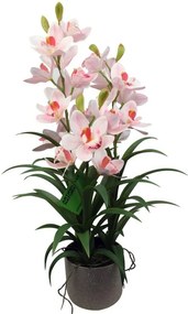 Supergreens Τεχνητό Φυτό Ορχιδέα "Cymbidium Orchid" Ροζ 70 εκ.