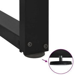 Πόδια τραπεζιού μπαρ σε σχήμα T 2 τεμ. Μαύρο 40x35x(100-101)εκ. - Μαύρο
