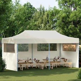 vidaXL Τέντα Εκδηλώσεων Pop-up Πτυσσόμενη Κρεμ 3 x 6 μ.