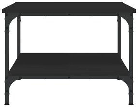 vidaXL Τραπεζάκι Σαλονιού Μαύρο 55x55x40 εκ. από Επεξεργασμένο Ξύλο