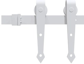 vidaXL Συρόμενη Πόρτα Άλλο ORKDAL Φυσικό και λευκό 86 x 211 cm
