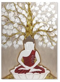 Διακόσμηση τοίχων DKD Home Decor Μπεζ Χρυσό 70 x 4 x 100 cm