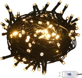 vidaXL Χριστουγεν. Μπάλες Σετ 60 τεμ με Κορυφή &amp; 150 LED Χρυσό/Μπρονζέ