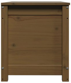 vidaXL Κουτί Αποθήκευσης Καφέ Μελί 80x40x45,5 εκ από Μασίφ Ξύλο Πεύκου