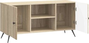 vidaXL Ντουλάπι TV 102 x 34,5 x 50 εκ. Sonoma Δρυς Επεξεργασμένο Ξύλο
