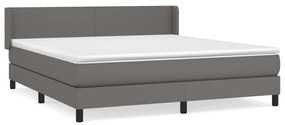 ΚΡΕΒΑΤΙ BOXSPRING ΜΕ ΣΤΡΩΜΑ ΓΚΡΙ 180X200 ΕΚ. ΣΥΝΘΕΤΙΚΟ ΔΕΡΜΑ 3130677