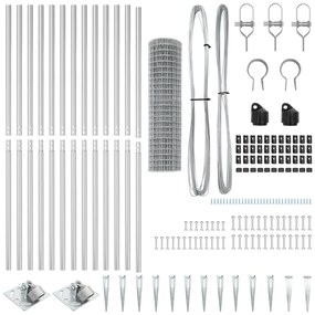 vidaXL Euro Fence με 13 ακίδες 1.2x25 μ γαλβανισμένο χάλυβα