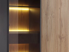 Βιτρίνα Sento-Φυσικό - Μαύρο