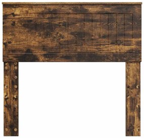 vidaXL Κεφαλάρι Καπνιστό Δρύς 90 cm Επεξεργασμένο ξύλο