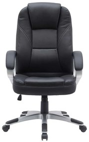BF6950W Πολυθρόνα Γραφείου Διευθυντή, Pu Μαύρο 65x70x110/120cm