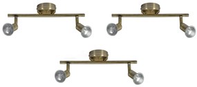 SE 140-BR2 (x3) Saba Packet Bronze adjustable spotlight+