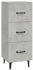 vidaXL Ντουλάπι Γκρι Σκυροδέματος 34,5x34x90 εκ. Επεξεργασμένο Ξύλο