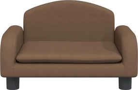 vidaXL Καναπές Παιδικός Καφέ 50x40x30 εκ. από Ύφασμα
