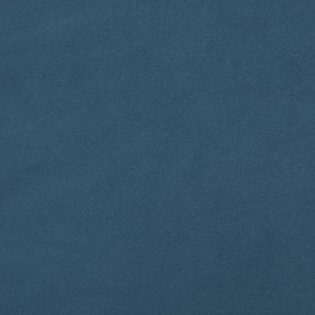 vidaXL Στρώμα με Pocket Springs Σκούρο Μπλε 90x200x20 εκ. Βελούδινο