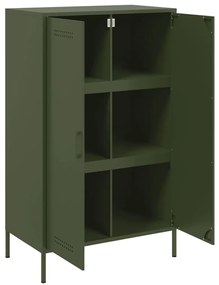 Ντουλάπι Πράσινο Λαδί 68x39x113 εκ. από Ατσάλι - Πράσινο