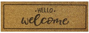 Πατάκι Εισόδου Finesse 475 Hello Welcome 26X75cm Beige-Black Sdim 26X75