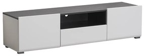 TV Stand Enzo 150 White - Black Grey Wood 153*41,5*38,5 cm 153x41.5x38.5 εκ.