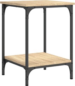 vidaXL Τραπεζάκι Σαλονιού Sonoma Δρυς 40 x 40 x 55 εκ. Επεξεργ. Ξύλο