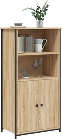 vidaXL Ντουλάπι Sonoma Δρυς 62x36x121,5 εκ. από Επεξεργασμένο Ξύλο