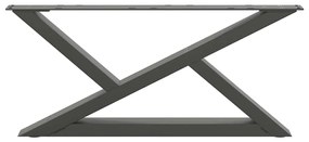 vidaXL Πόδια Τραπεζιού Σαλονιού 2 τεμ. Ανθρακί 70x(30-31,3) εκ. Ατσάλι