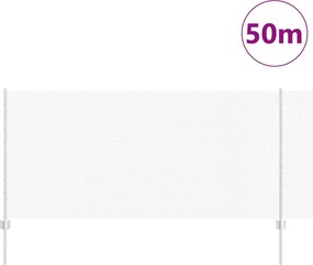 vidaXL Τεντώτο με στήριγμα Ασημί 1 x 50 m Ατσάλι