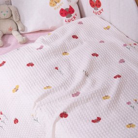 Κουβέρτα Πικέ Κούνιας (110x150) Nef-Nef Homeware Ladybug