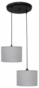 Φωτιστικό Οροφής Δίφωτο Heronia 14-0147 Grey