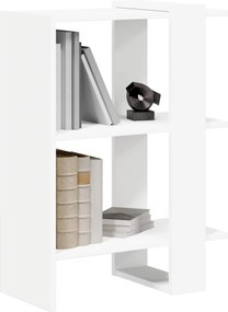 vidaXL Ράφι Βιβλίων Λευκό 52 x 25 x 71,5 εκ Επεξεργασμένο ξύλο