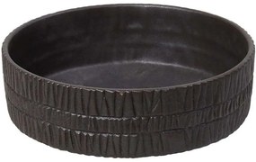 Διακοσμητική Πιατέλα Scratched NFU514 34,5x34,5x6cm Dark Brown Espiel Πορσελάνη