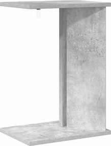 vidaXL End Table Σκυρόδεμα Γκρι 35 x 25 x 50 εκ Επεξεργασμένο Ξύλο