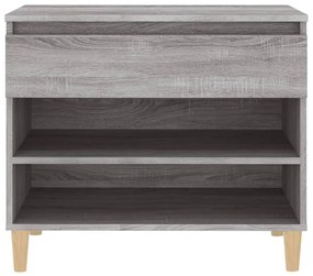 vidaXL Παπουτσοθήκη Γκρι Sonoma 70x36x60 εκ. από Επεξεργασμένο Ξύλο